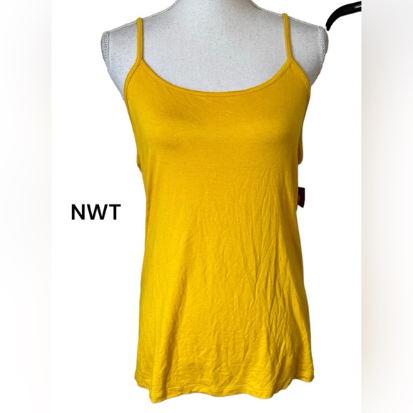 Merona Tops - NWT Pretty YELLOW  Adjustable Tank/Cami  LARGE    #W
